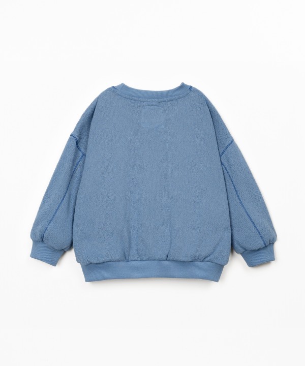 Sweater in recycled fiber blend