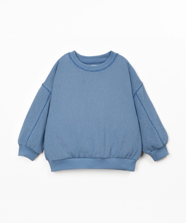 Sweater in recycled fiber blend