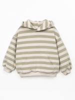 Camisola �s riscas com capucho