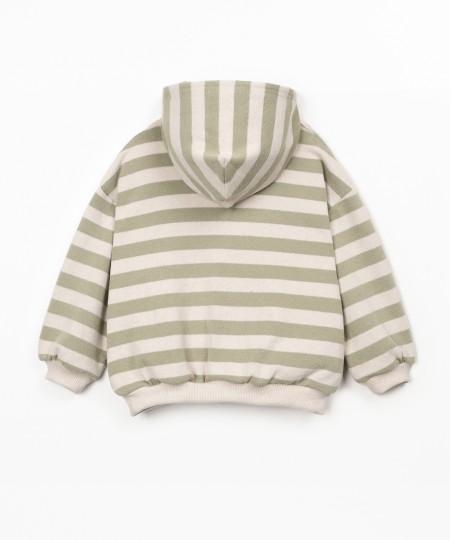Sudadera de rayas con capucha