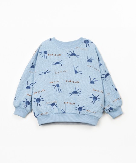 Sweater with sun print