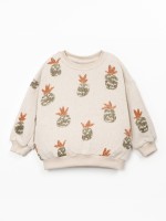 Sudadera con estampado de pi�as