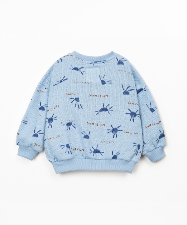 Sweater with sun print