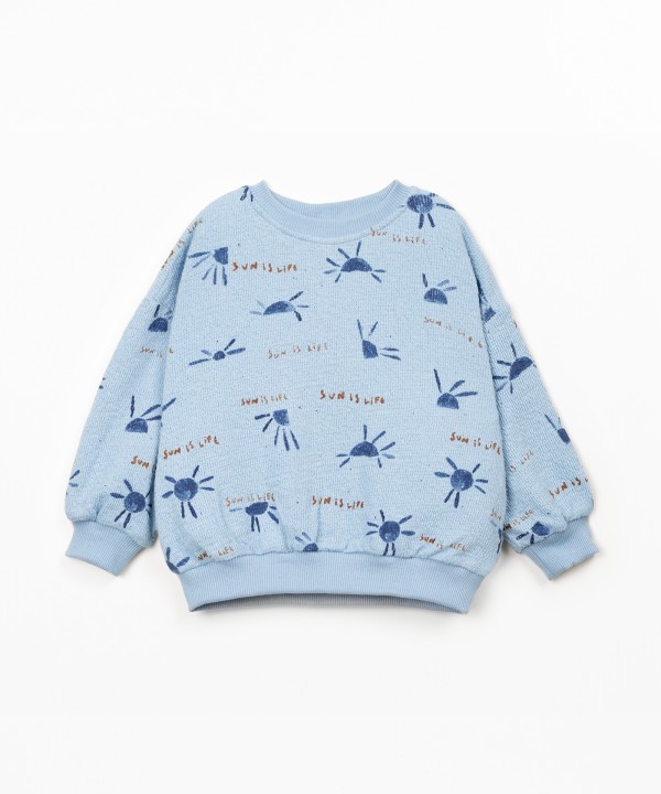 Sweater with sun print