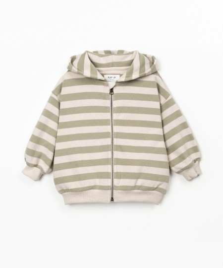 Giacca a maglia a righe