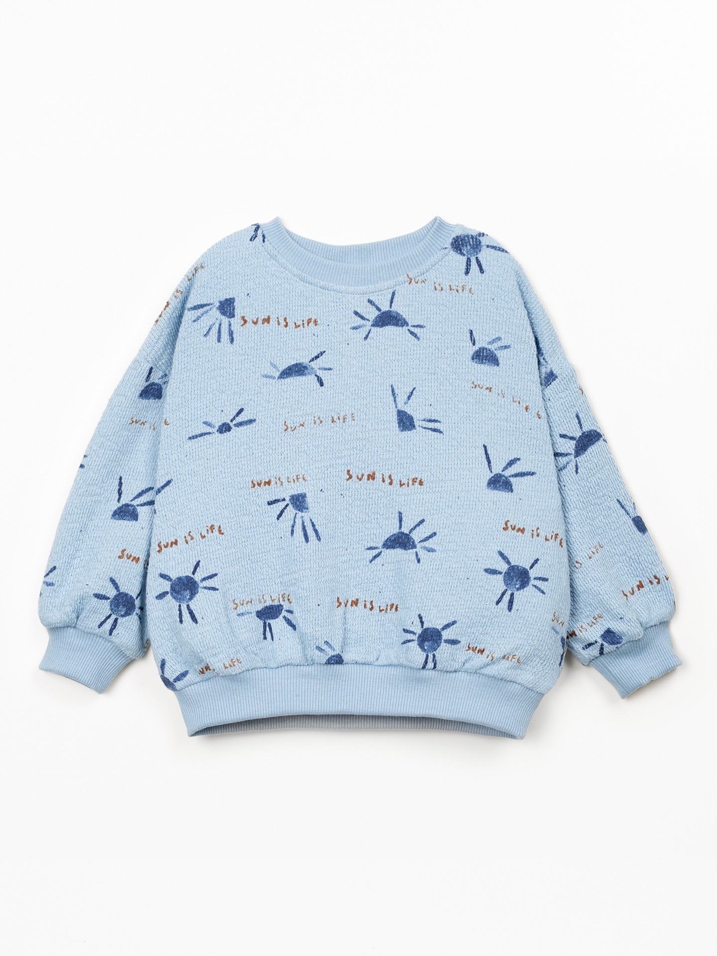 Maglione con stampa di sole