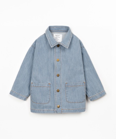 Veste en jean avec col