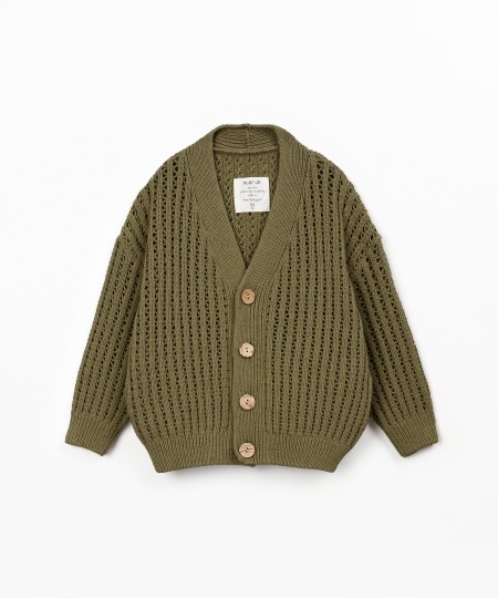 Casaco de malha tricot