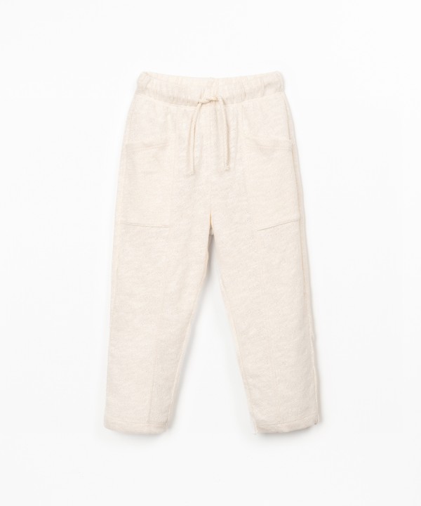 Jersey trousers in natural fibres