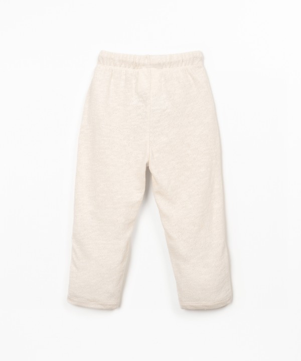 Jersey trousers in natural fibres