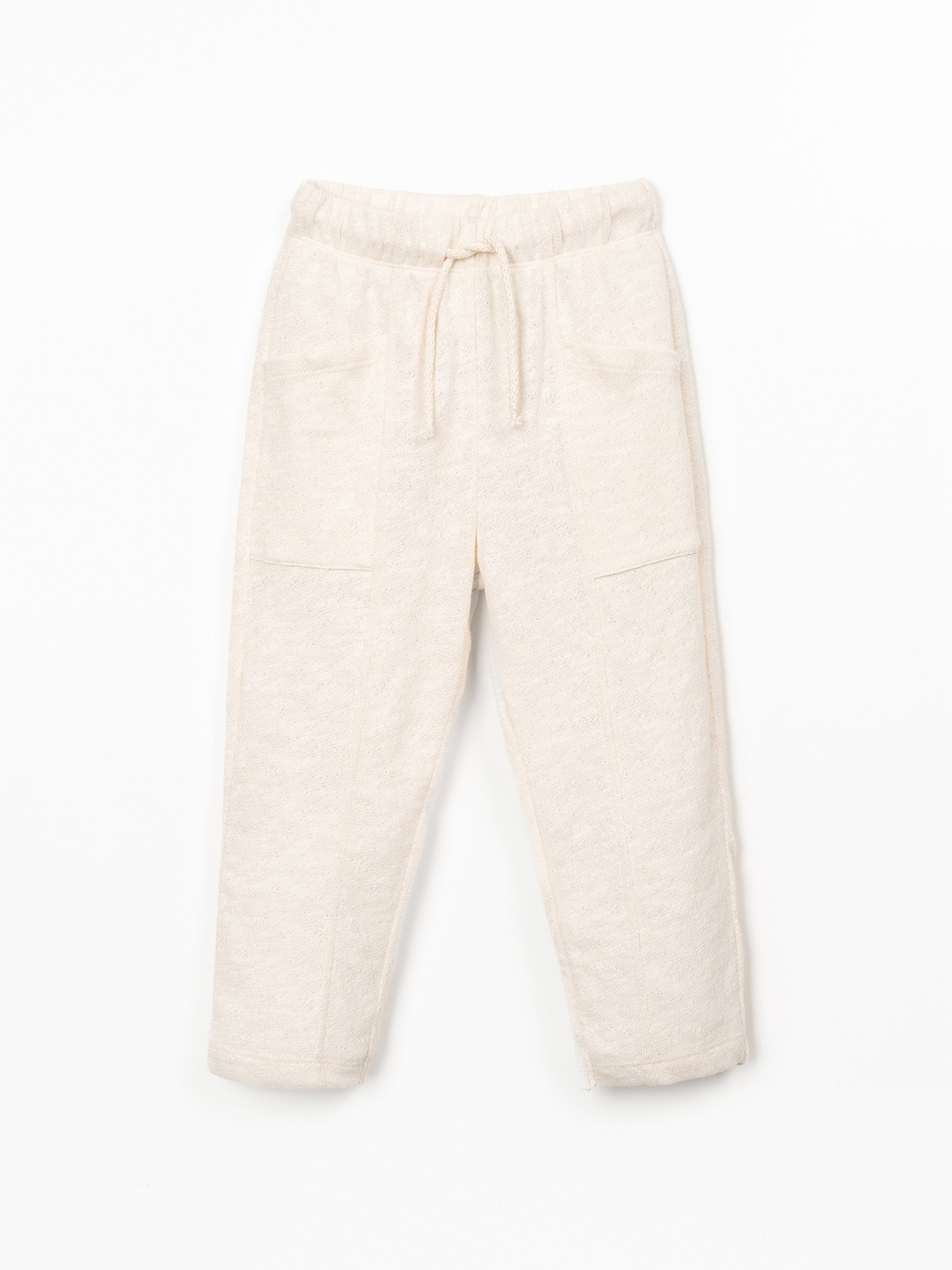 Jersey trousers in natural fibres