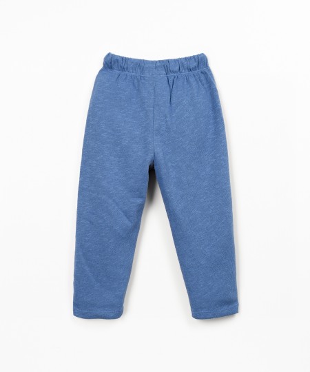 Calça de malha em fibras naturais
