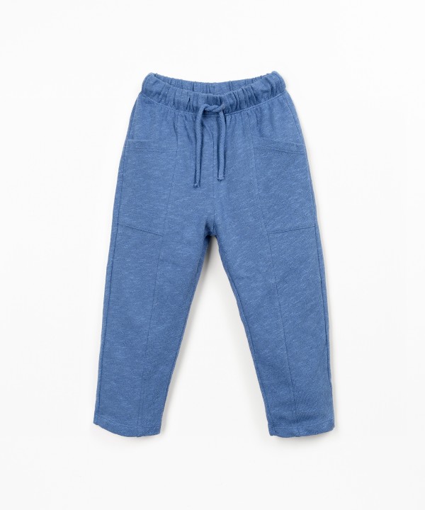 Jersey trousers in natural fibres