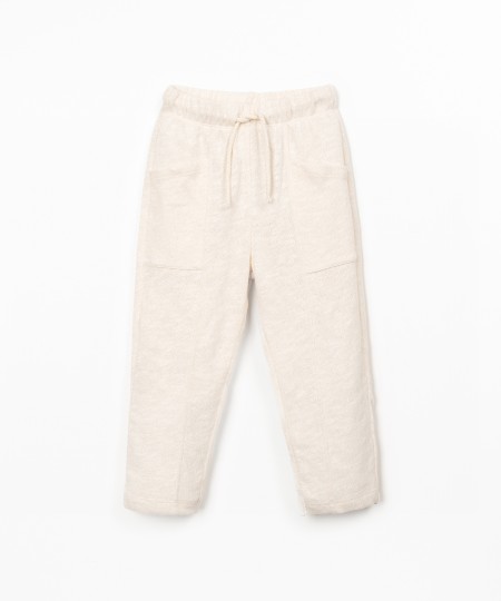 Jersey trousers in natural fibres