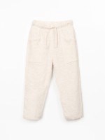 Jersey trousers in natural fibres