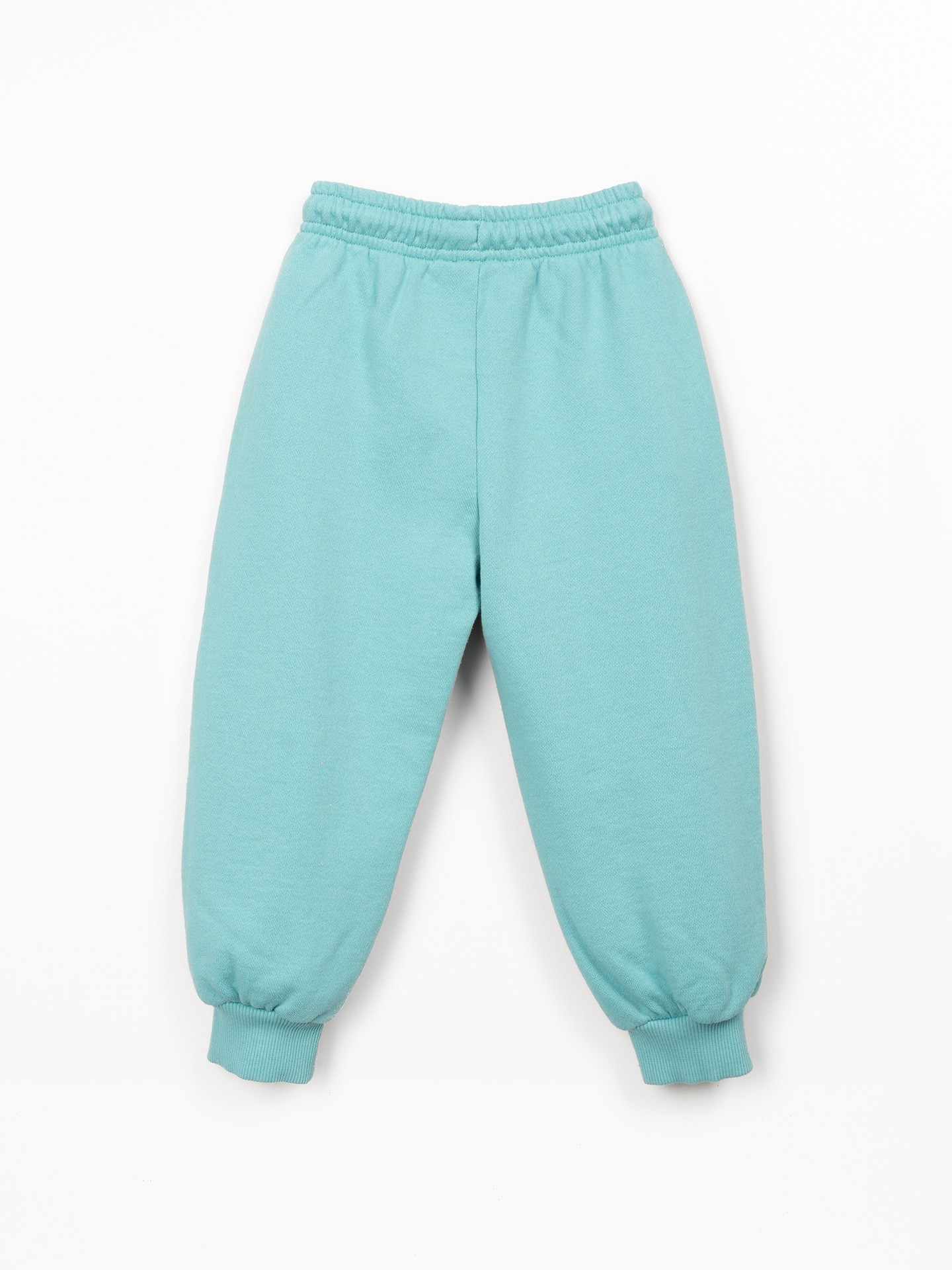 Trousers in natural fibers with print