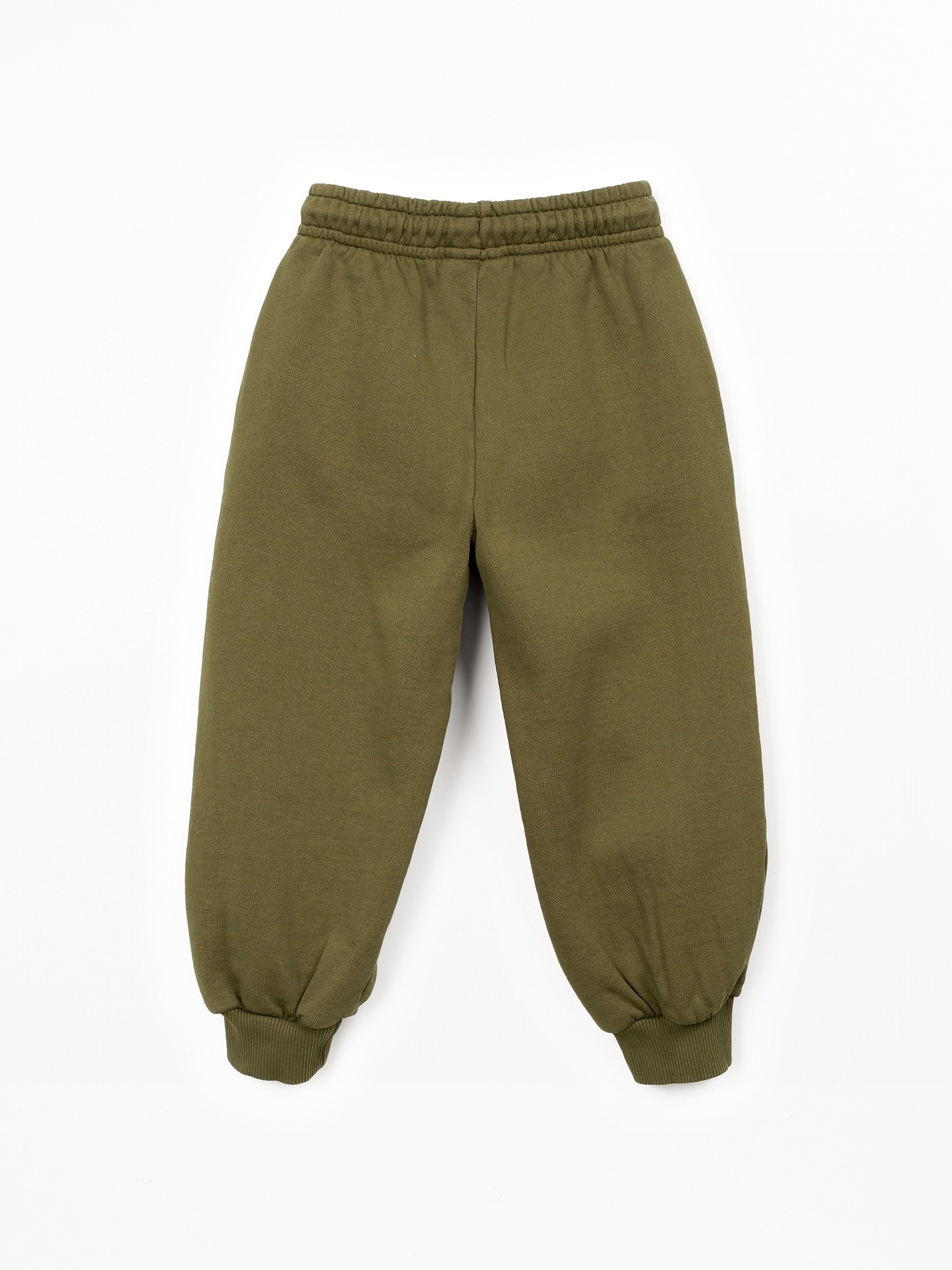 Trousers in natural fibers with design