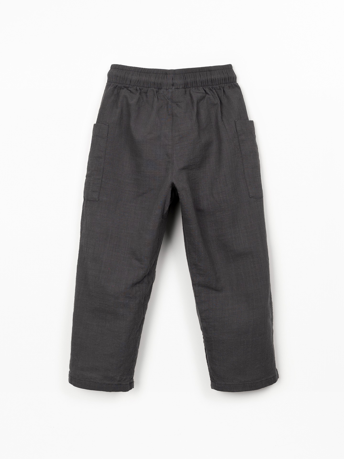 Calça de tecido em algodão orgânico