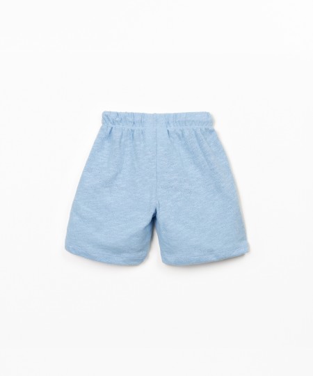 Calção de malha com bolsos