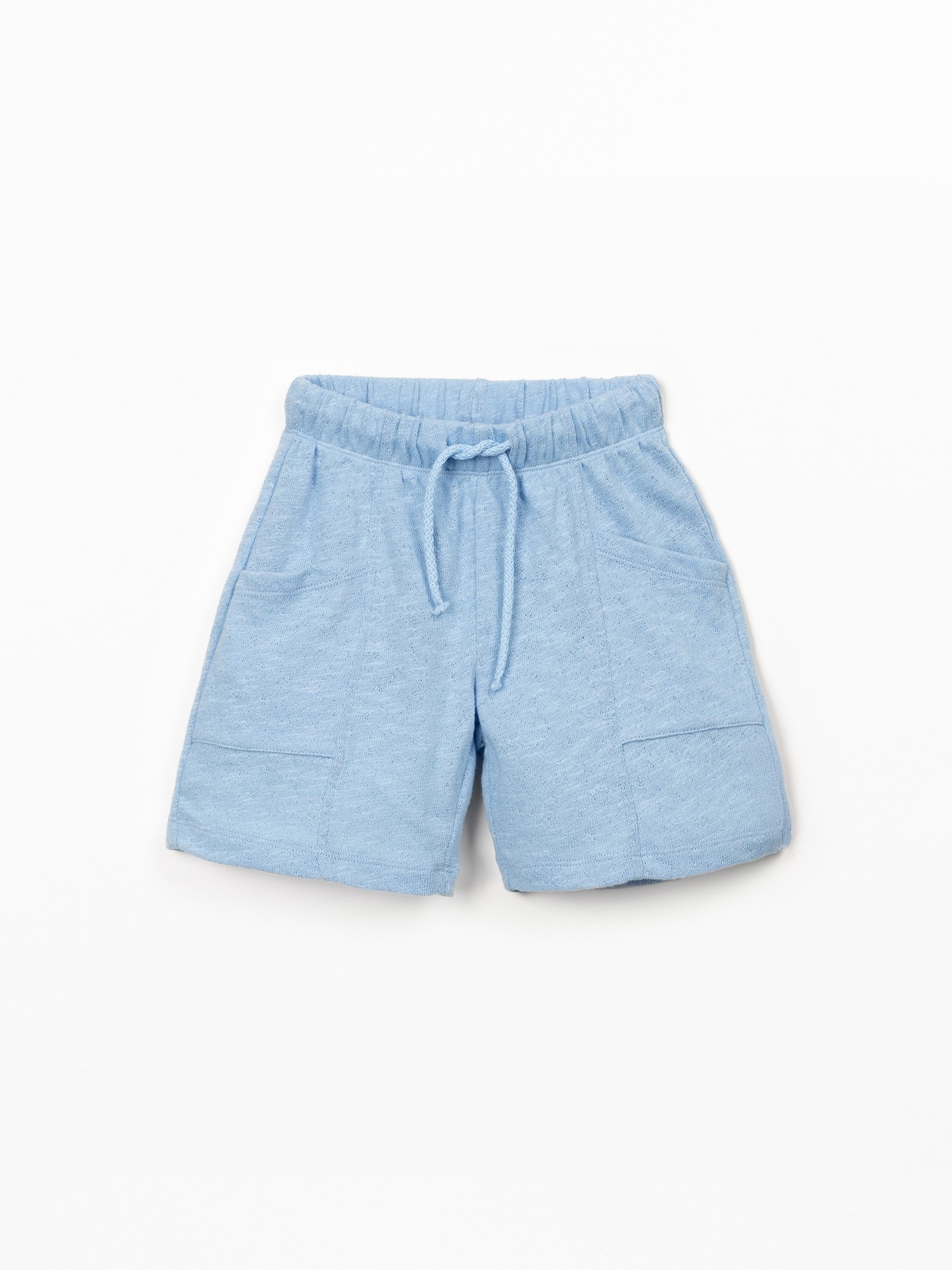 Calção de malha com bolsos