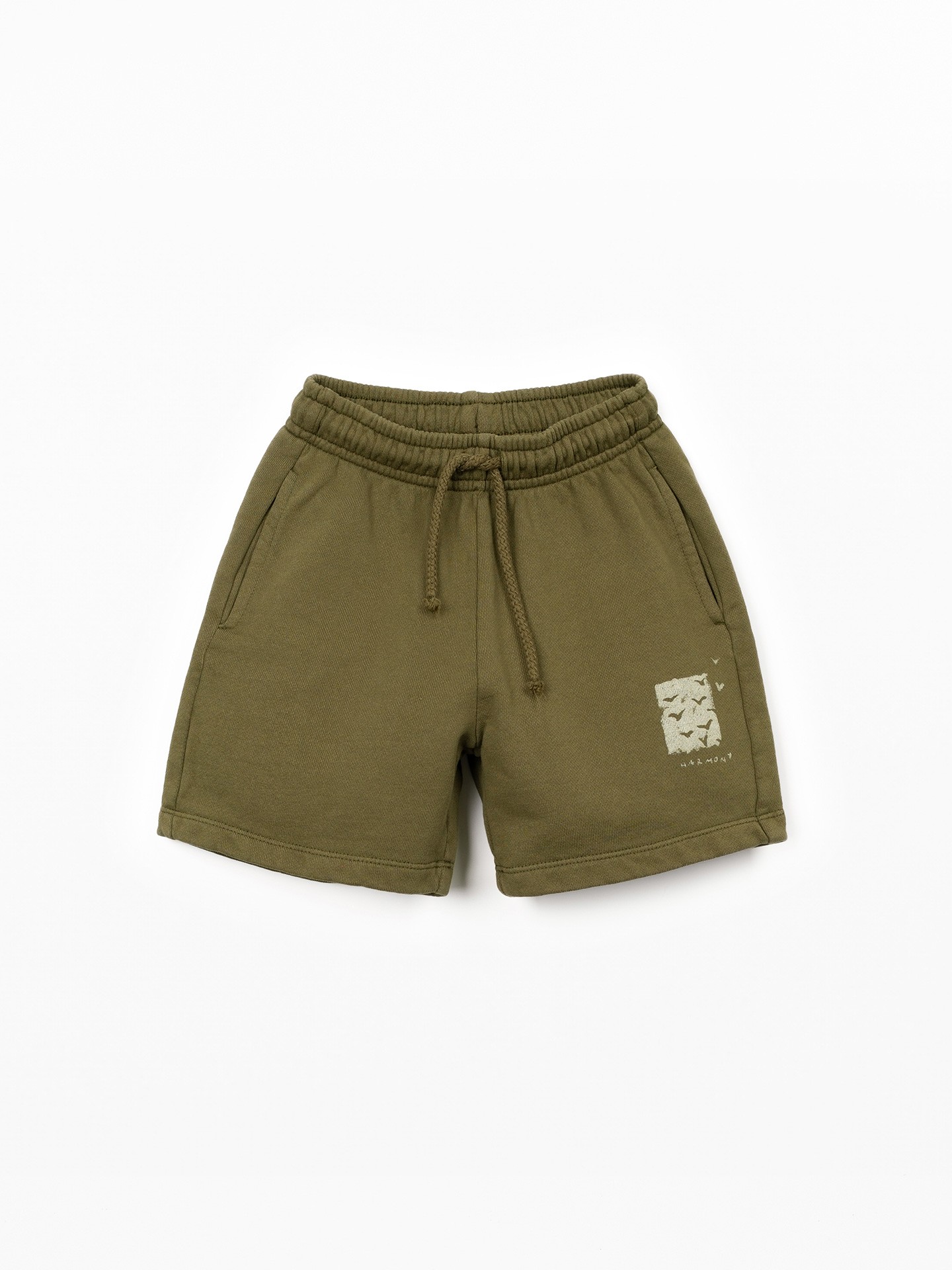 Calção com desenho à frente