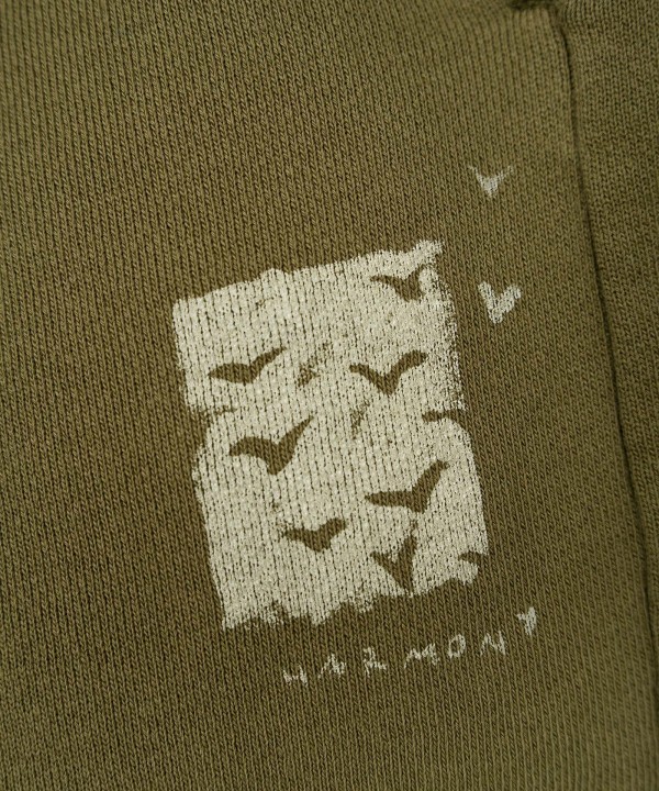 Calção com desenho à frente