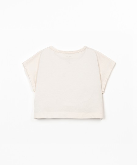 T-shirt mistura de algodão orgânico e algodão reciclado