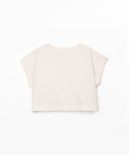 T-shirt in a blend of organic cotton and recycled cotton
