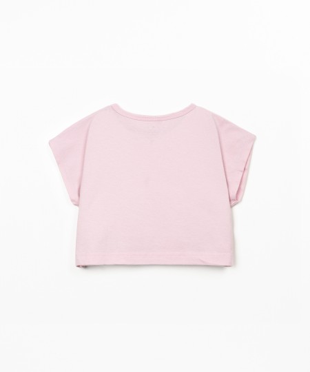 T-shirt mistura de algodão orgânico e algodão reciclado