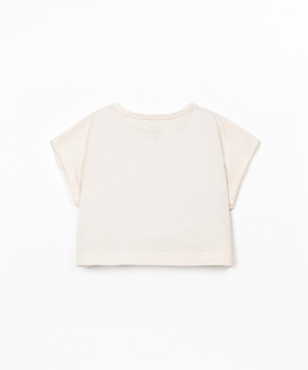 T-shirt in a blend of organic cotton and recycled cotton