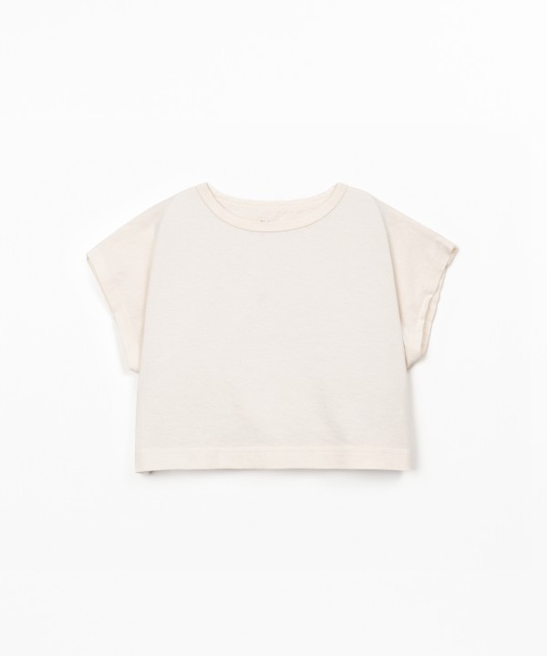 T-shirt in a blend of organic cotton and recycled cotton