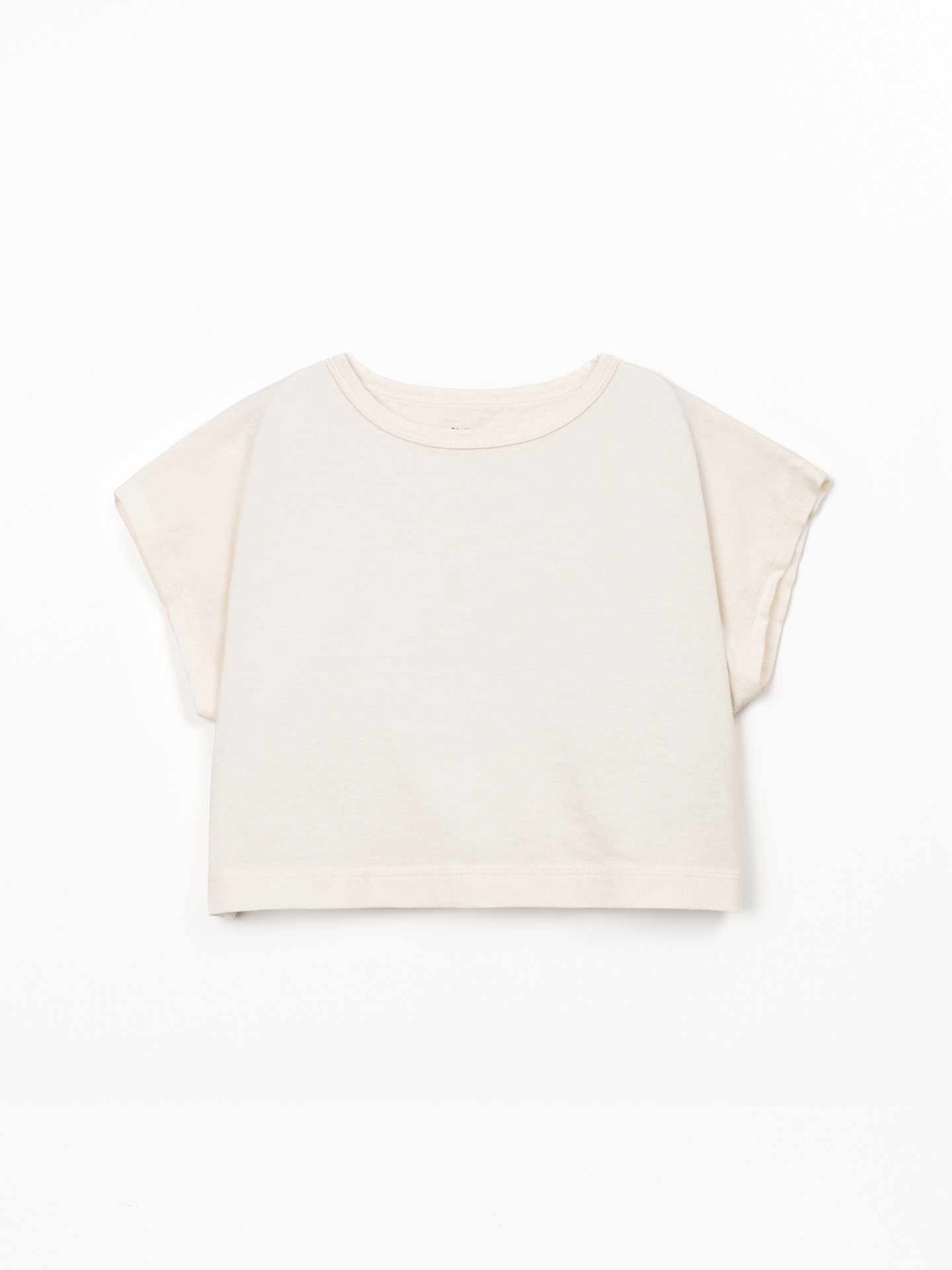 T-shirt mistura de algodão orgânico e algodão reciclado