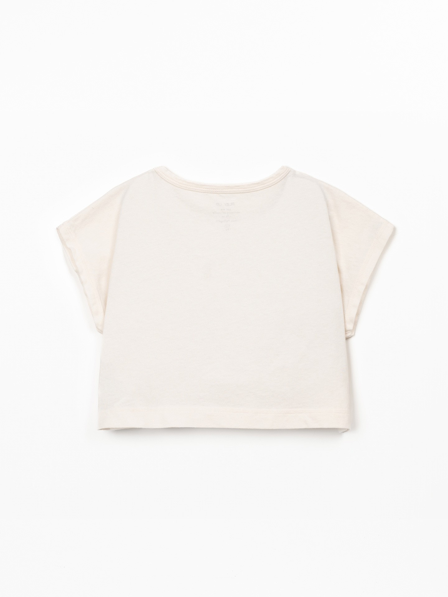 T-shirt mistura de algodão orgânico e algodão reciclado