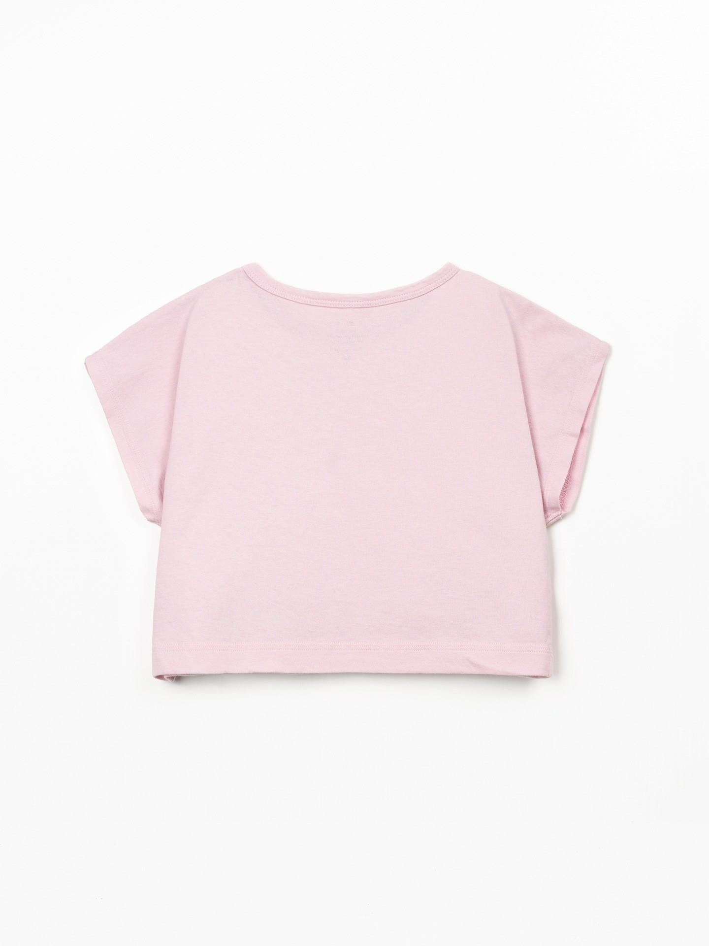 T-shirt mistura de algodão orgânico e algodão reciclado