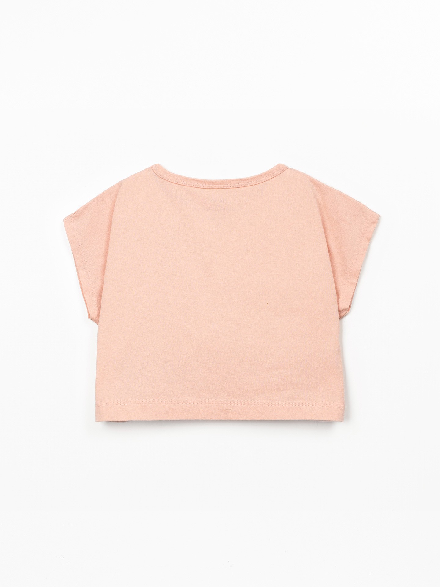 T-shirt mistura de algodão orgânico e algodão reciclado