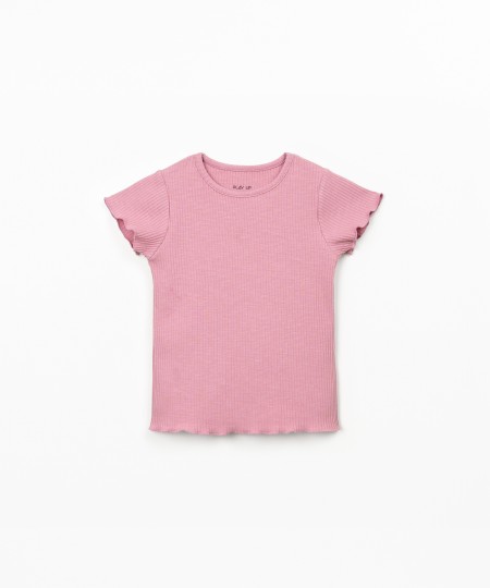 Ribbed jersey T-shirt