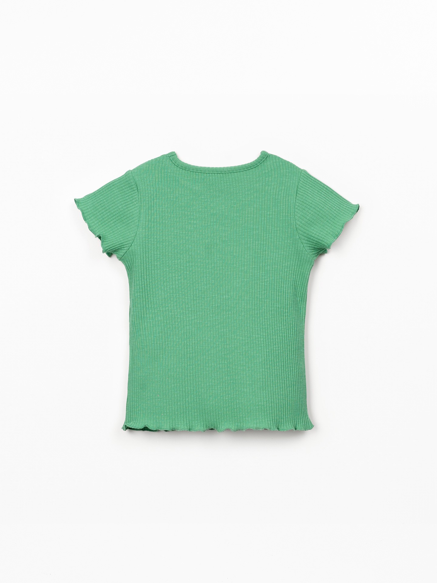 T-shirt de malha com nervuras