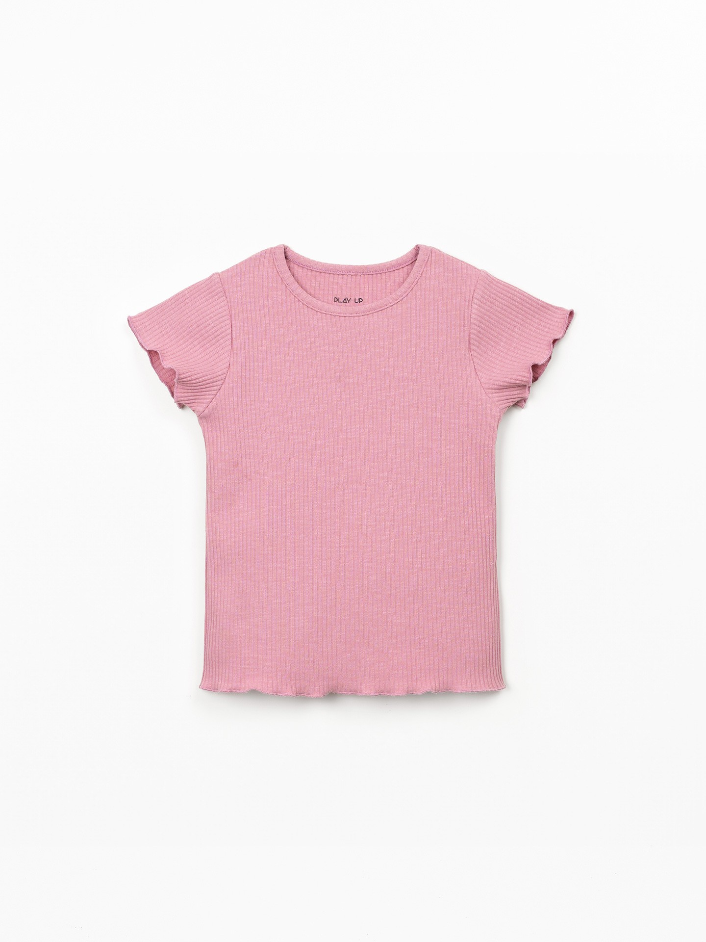 T-shirt de malha com nervuras