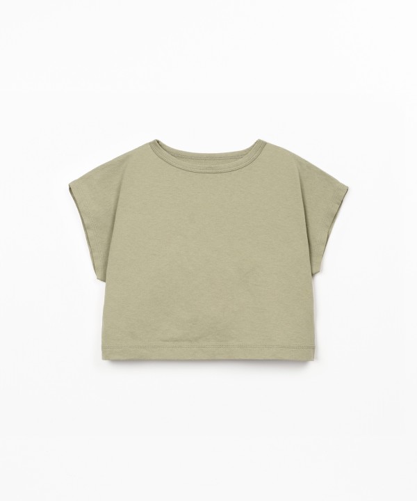 T-shirt in mixture of organic cotton and recycled cotton