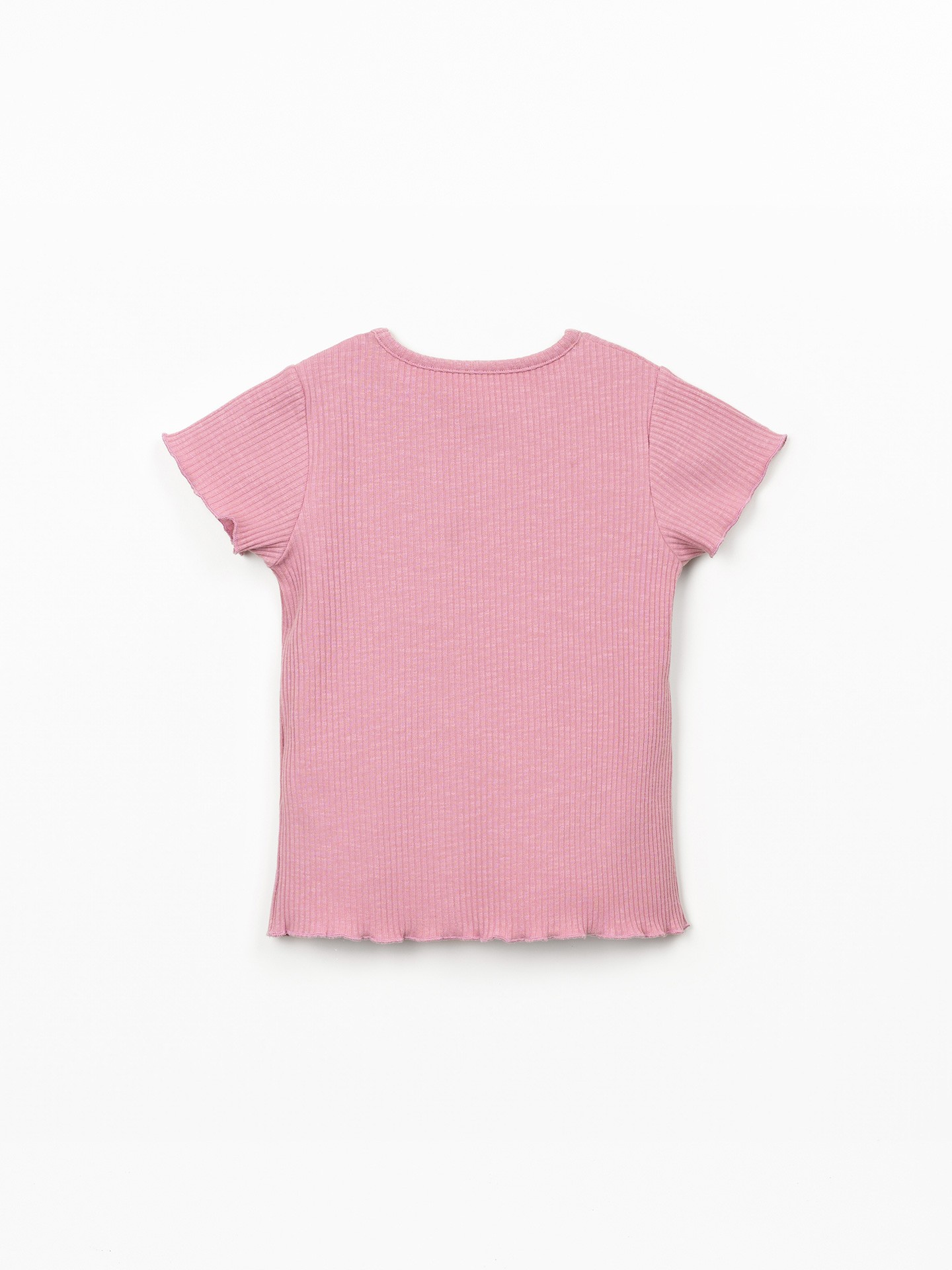 T-shirt de malha com nervuras