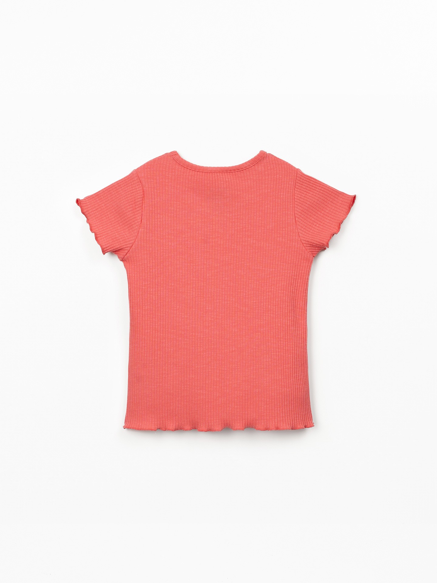 T-shirt de malha com nervuras