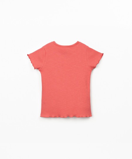 T-shirt en maille côtelée