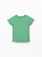 T-shirt de malha com nervuras