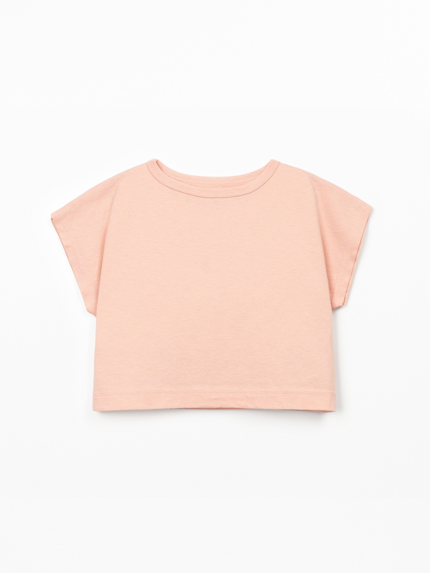 T-shirt mistura de algodão orgânico e algodão reciclado