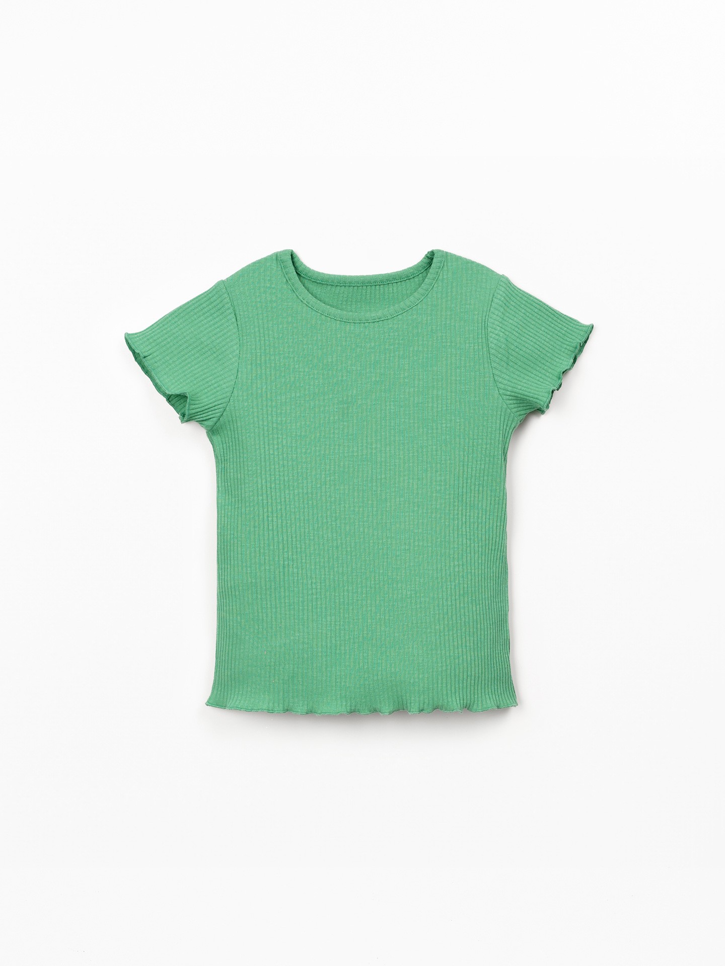 T-shirt de malha com nervuras