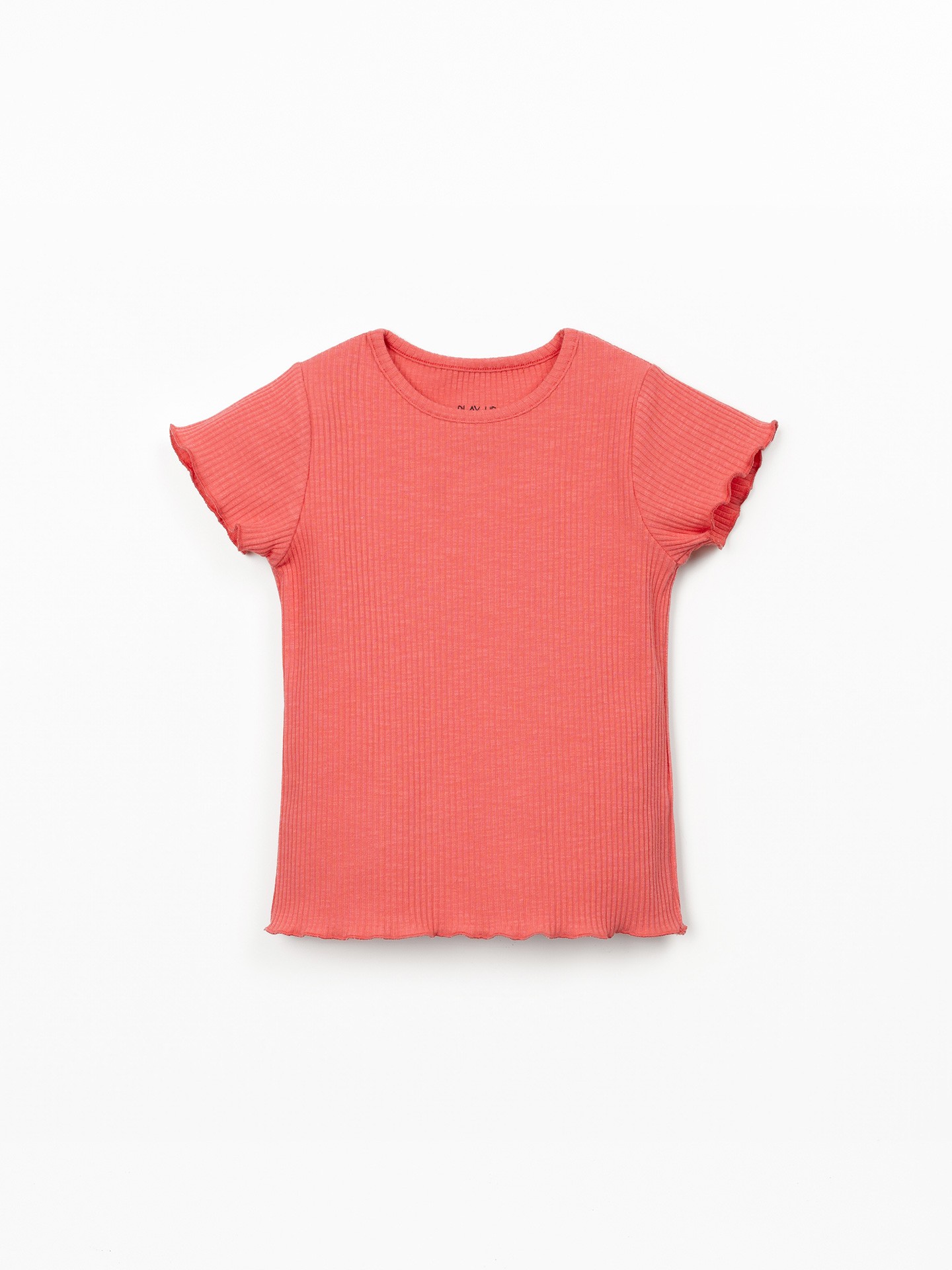 T-shirt de malha com nervuras