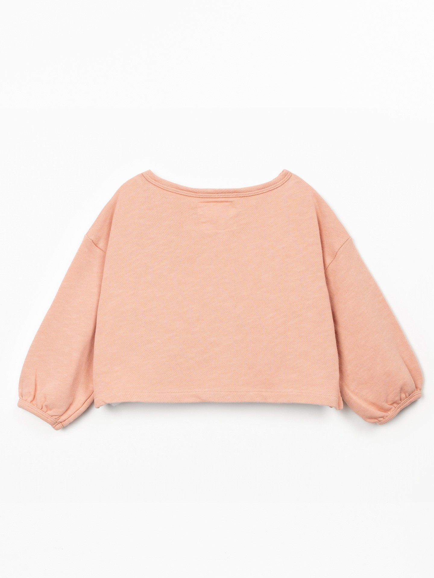 Fleece sweatshirt in organic cotton and cotton