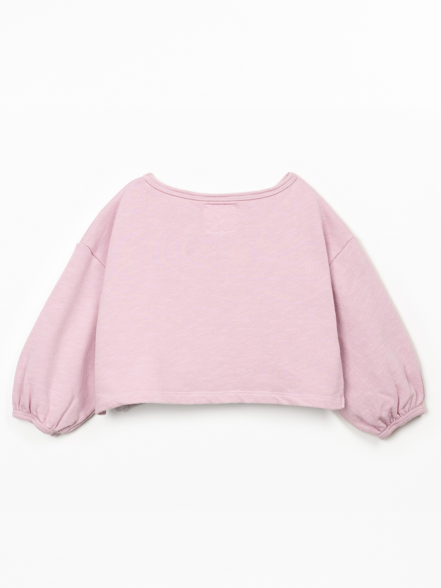 Fleece sweatshirt in organic cotton and cotton