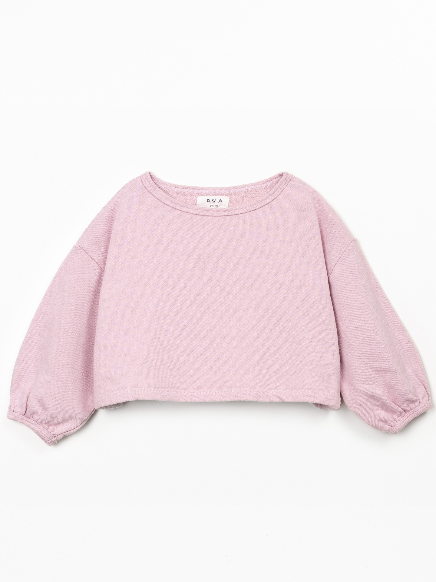 Fleece sweatshirt in organic cotton and cotton