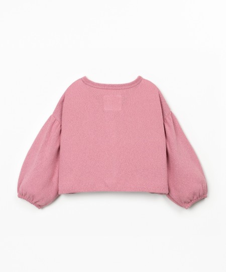 Casaco de malha com fibras recicladas